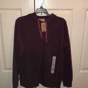 Duluth Maroon Zip Up Hoodie